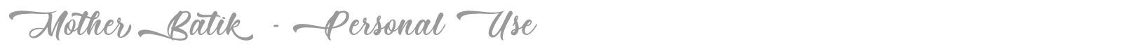 Mother Batik font preview